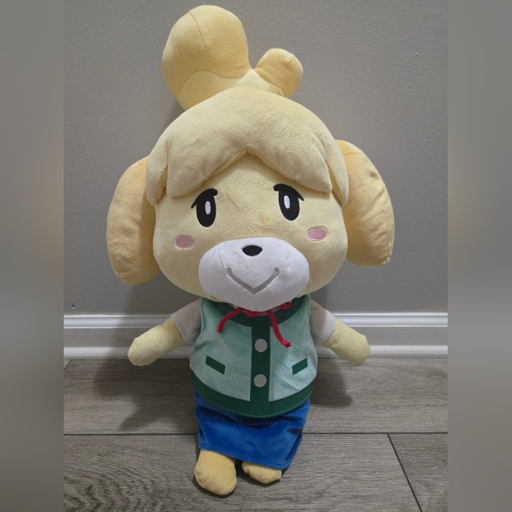 Animal Crossing Little Buddy Isabelle XL Stuffed Plush 25" Nintendo 2015